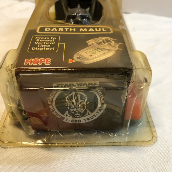 Star Wars Episode 1 DARTH MAUL Die-cast Watch 1999 Sealed - Picture 8 of 9